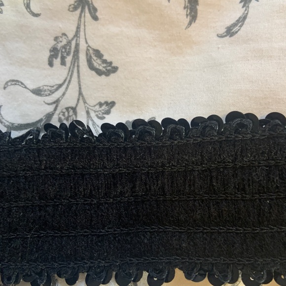 Vintage black sequin belt - Picture 3 of 5